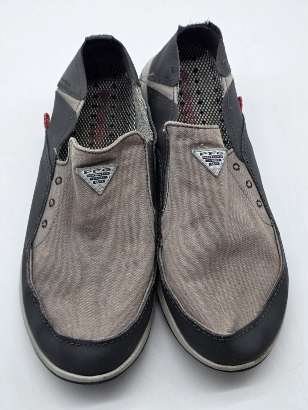 Columbia PFG BM2663-049 Shoes Mens 11 Gray Bahama Vent Slip On Damaged Loafers - Picture 3 of 13